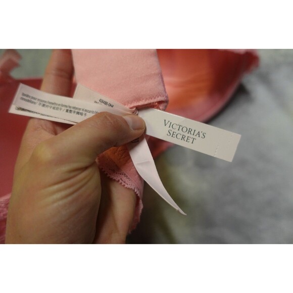 Victoria's Secret 38DDD Pink Hope Pretty Petals Embroidery Push Up Bra NWT - Picture 6 of 7